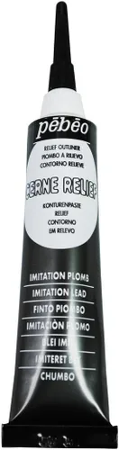 Vista 10 de Pebeo Vitrail, Pintura Dimensional para Contorno en Relieve, Tubo de 20 ml con Boquilla - Negro, 0.68 Oz Líquidas (Paquete de 1)