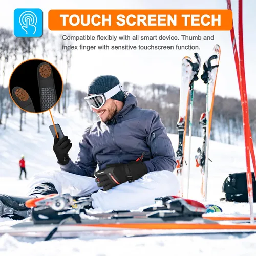 Vista 3 de Cevapro -40 Winter Gloves Waterproof Ski Gloves 3M Insulated Snowboard Gloves