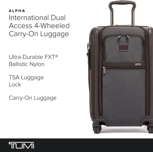 Vista 2 de TUMI - Alpha International Equipaje de mano con 4 ruedas de doble acceso - Con puerto USB integrado y bloqueo TSA integrado - Maleta con ruedas