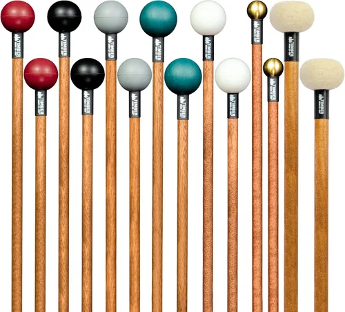 Vista 8 de Timber Drum Co. Paquete de Mazos de Percusión — ENSAMBLADO EN EE.UU. — Baquetas para Marimba, Redoble de Platillos, Glockenspiel, Bloque de Madera