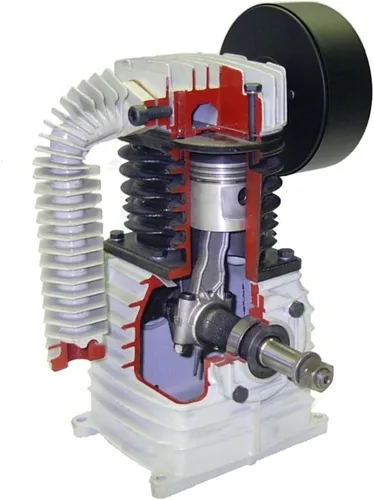 Vista 3 de Rolair 1.5 Hp (115 V), 7.3 Cfm@90Psi, Compresor de tanque doble de 9 galones (W/controles duales)