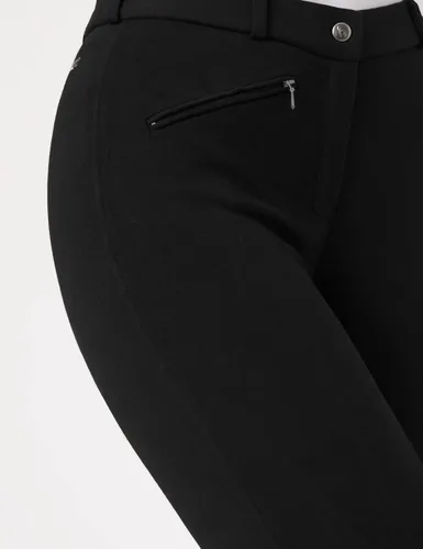 Vista 9 de HORZE Active - Pantalones de asiento completo con agarre de silicona para mujer Cintura de tiro medio con bolsillo frontal