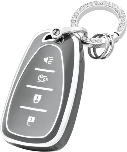 Vista 7 de OFFCURVE Funda para llavero Chevy con llavero para llavero de automóvil para Malibu Equinox Camaro Cruze Tahoe Traverse Blazer Volt Bolt Smart Key