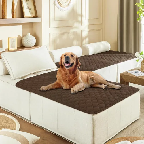 Vista 93 de gogobunny Manta para mascotas 3 veces más resistente, impermeable y a prueba de arañazos; protector de muebles reversible para perros y gatos, funda