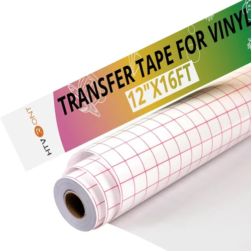 Vista 15 de HTVRONT - Cinta de transferencia para vinilo, 12 pulgadas x 10 pies, color negro, fuerte adherencia