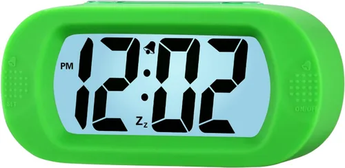 Vista 17 de Plumeet Reloj Despertador para Niños LCD Digital Grande Relojes Despertadores de Viaje con Repetición y Luz Nocturna - Sonido Ascendente