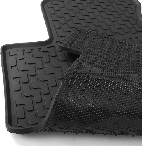Vista 8 de IKON MOTORSPORTS - Alfombrillas compatibles con Honda Civic Sedán 2006-2011, goma de látex para todas las estaciones, interiores resistentes, juego