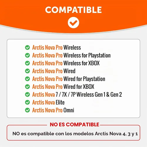 Vista 2 de WC Placas laterales para Arctis Nova Pro Wireless, Pro Wired y Nova Elite Negro de los 90