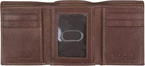 Vista 2 de Timberland Cartera triple de piel auténtica con bloqueo RFID para hombre