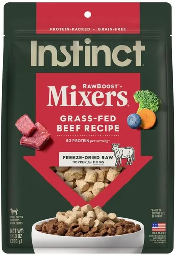 Vista 24 de Instinct Raw Boost Mixers, Topper de comida para perro liofilizada, receta sin granos - Carne natural 100%, bolsa de 6 oz