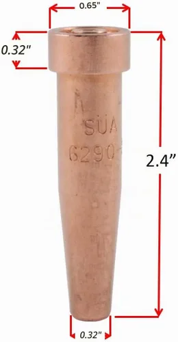 Vista 4 de SÜA - Antorcha de oxicombustible resistente compatible con Harris con válvulas de retención + punta de corte + punta de soldadura + punta