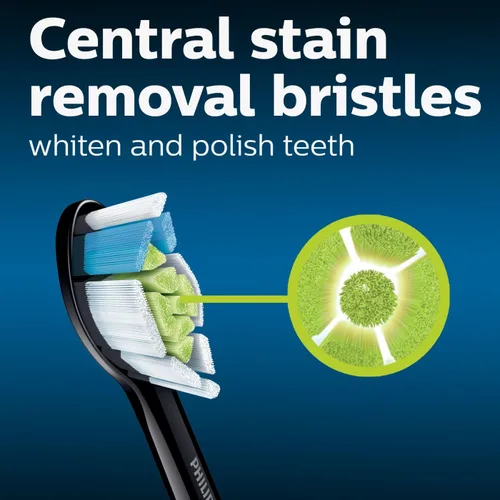 Vista 4 de Philips Sonicare Paquete de cabezales de cepillo de dientes con control de placa original DiamondClean y premium (4 cabezales de cepillo)