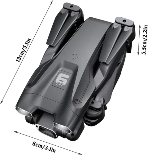 Vista 3 de Negro El nuevo H66 Drone 4K Profesional Hd Cámara Drones Largo Plegable Remoto Aviones