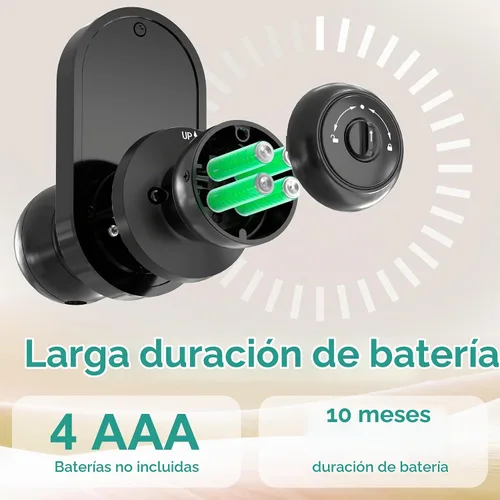 Vista 5 de Smart Door Lock Knob Fingerprint Keypad Keyless Entry Lock for Front Door