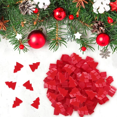 Vista 4 de Caramelos de regaliz de cereza de Navidad, paquete de 9 onzas, golosinas festivas en forma de árbol en un paquete sellado de fábrica, gran relleno