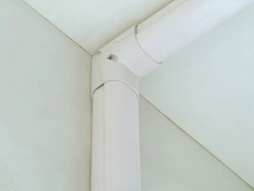 Vista 3 de Inaba Denko SC-100-B - Cubierta para tubería cosmética, elevación de esquina delgada, 90°, curva de 90°, color marrón