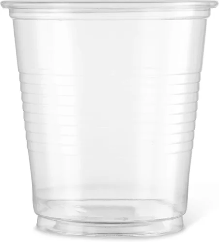 Vista 4 de Vasos plásticos descartables Settings de 3 onzas, Transparente