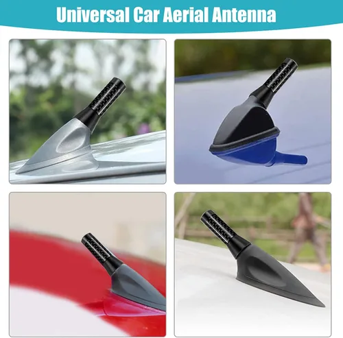 Vista 4 de Antena de radio para automóvil, 1.38 pulgadas, tornillo de fibra de carbono, antena corta para vehículo, camión, radio de aluminio, para decoración