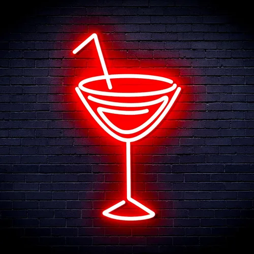 Vista 21 de AdvPro Seco Martini Flex Silicona LED Neon Sign - Azul - st16s32-fnu0207-b