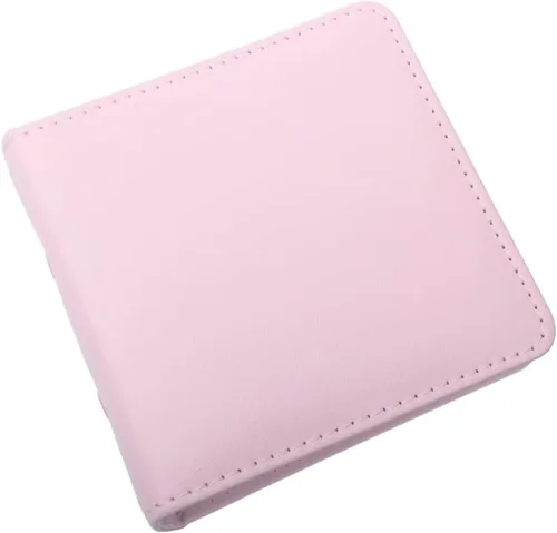Vista 8 de Mini álbum de fotos, soporte para tarjetas de fotos azules, tarjetas fotográficas Kpop de piel sintética de 3 anillos, álbum de películas de fotos