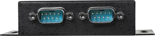 Vista 3 de StarTech ICUSB2322I - Adaptador USB a serie - 2 puertos - Montaje en pared - Clips de riel DIN - Industrial - Retención de puerto COM - FTDI - DB9