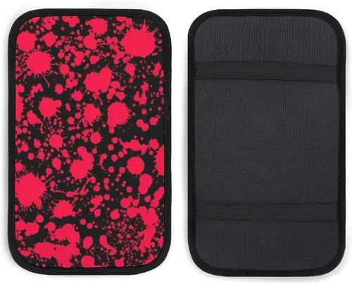 Vista 8 de Consola central de auto para calaveras de azúcar y rosas, Día de Muertos, Halloween, funda para reposabrazos de automóvil, cojín para reposabrazos