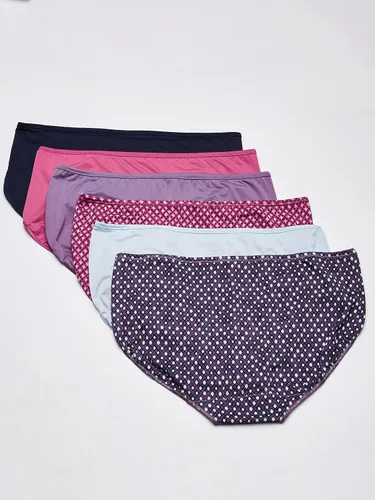 Vista 5 de Hanes Women's Microfiber Panties Pack, Moisture-Wicking Stretch Underwear, 10-Pack (Colors May Vary)