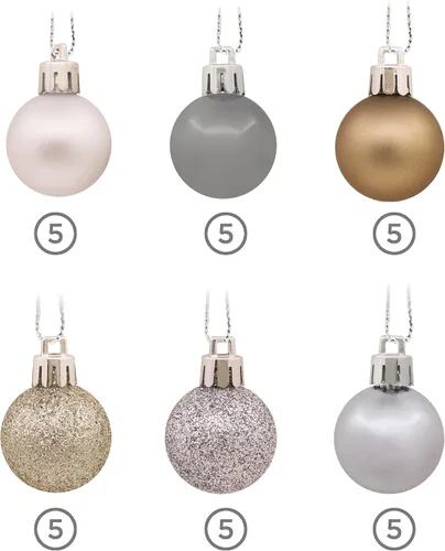 Vista 6 de Hallmark Bolas de Navidad negras Adornos de Navidad