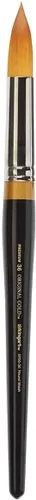 Vista 7 de KINGART Premium Original Gold 9700-26 Grande Round WASH Series - Cepillo para artista, pelo sintético Golden Taklon, mango corto, acuarela, pintura