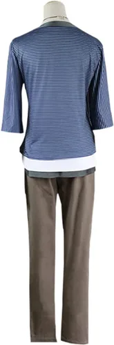 Vista 2 de Weixu Disfraz de cosplay, traje de uniforme de Halloween, camiseta y pantalones, conjunto completo