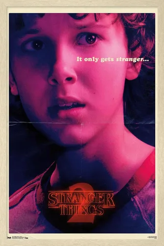 Vista 6 de Trends International Netflix Stranger Things: Season 2 - Póster de pared de Once de 22.4 pulgadas de largo x 14.7 pulgadas, versión enmarcada