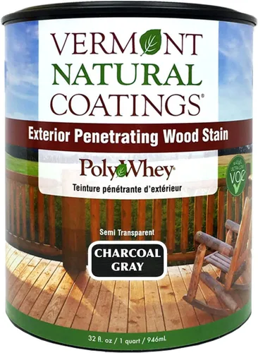 Vista 26 de Vermont Natural Coatings PolyWhey - Tinte penetrante exterior - Cedro dorado - Galón