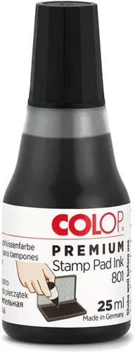 Vista 5 de COLOP Tinta premium 801 a base de agua no tóxica (azul, 0.8 fl oz)