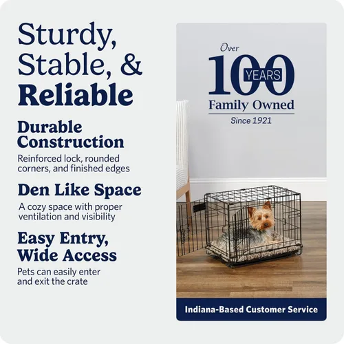 Vista 5 de MidWest Homes for Pets - Canil para perros iCrate de una y dos puertas mejoradas, incluye bandeja a prueba de fugas, patas protectores de suelos