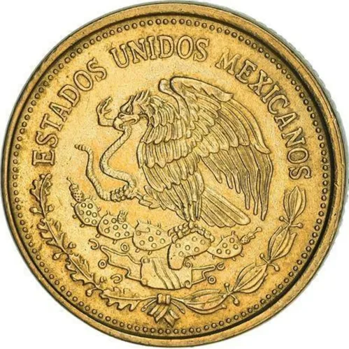 Vista 2 de 1984-1992 Moneda Mexicana de 100 Peso Con Carranza Garza Un astuto Presidente Y Político De México. 100 Peso Calificado Por Vendedor Circulado
