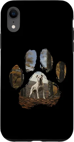 Vista 8 de iPhone 15 Dogo Argentino Mountain Paw Design Dog Mom Dad Case