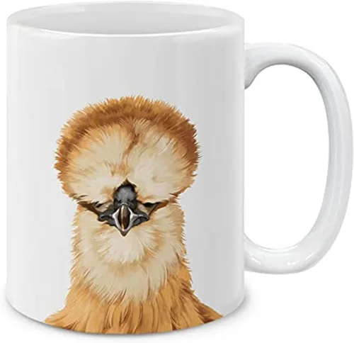 Vista 5 de MUGBREW Taza de té de cerámica linda de alpaca de 11 oz