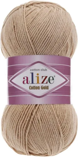 Vista 13 de 55% algodón 45% acrílico Alize Cotton Gold Yarn 1 madeja/bola 3.53 oz 360 yardas (1-crema)
