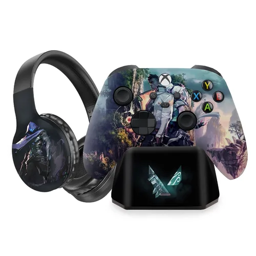 Vista 23 de Vennom Original X-box Modded Controller Wireless and Stand Compatible with X-box One Series X- Customized in USA with Advanced HydroDip Print