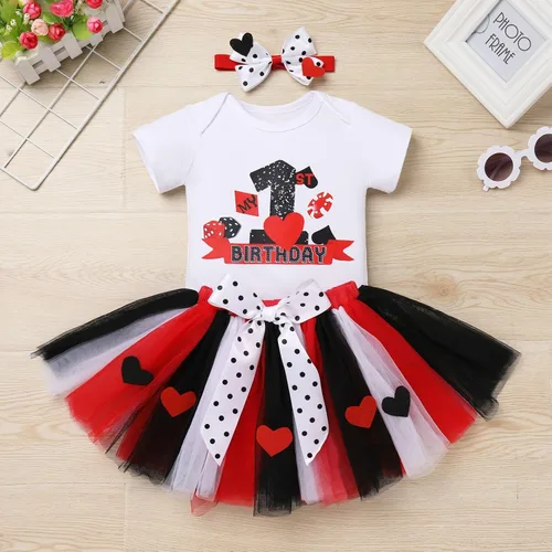 Vista 71 de ODASDO Conjunto de 3 piezas con temática de animla para bebé niña