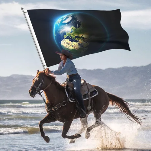 Vista 7 de Banderas de 5 x 8 pies para exteriores, divertida bandera de jardín, bandera de doble cara con tierra brillante de bienvenida para el hogar, jardín
