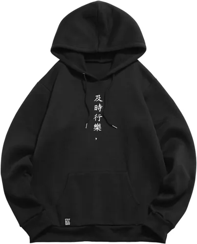 Vista 36 de ZAFUL Sudadera con capucha con cordón para hombre, unisex, de manga larga, sudadera casual