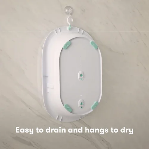 Vista 10 de Frida Baby Bañera de bebé 4 en 1 Grow-with-Me, bañera para recién nacidos a niños pequeños con asiento de baño extraíble y respaldo para soporte