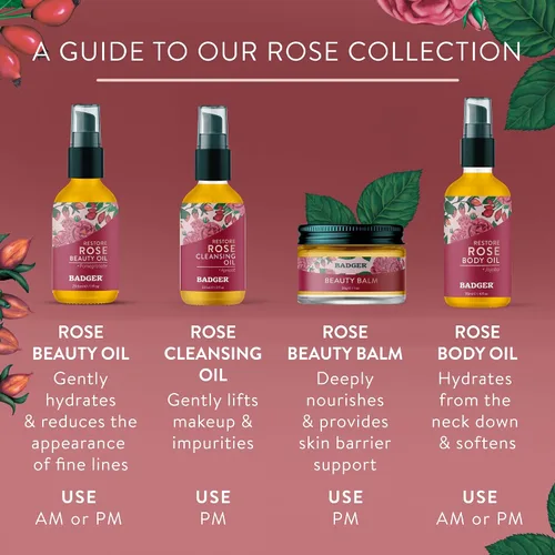Vista 6 de Tejón Balm – Rostro y limpieza – Aceite Orgánico Certificado, Rosa, 1