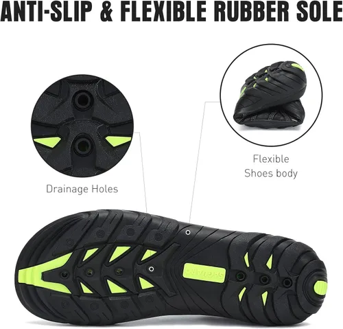 Vista 5 de SAGUARO Zapatos deportivos acuáticos unisex de secado rápido para playa piscina mar