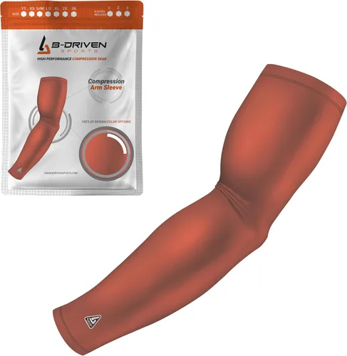 Vista 9 de B-Driven Sports Manga de Compresión Pro-Fit para Brazo - Deportes Atléticos Baloncesto, Fútbol, Sóftbol, Carrera, Juegos, - nan (1 unidad)