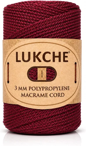 Vista 51 de Cuerda de macramé premium de poliéster de 3 mm (134.44 metros), (250 g) 100% cuerda de macramé de polipropileno, hilo de crochet de macramé colorido