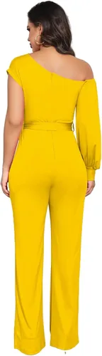 Vista 63 de DeftSharp Overol largo y elegante para mujer, sexy, para cóctel, fiesta, club, casual, para trabajo
