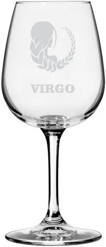 Vista 17 de Símbolo del zodiaco grabado multiusos 12.75oz Copa de vino Géminis