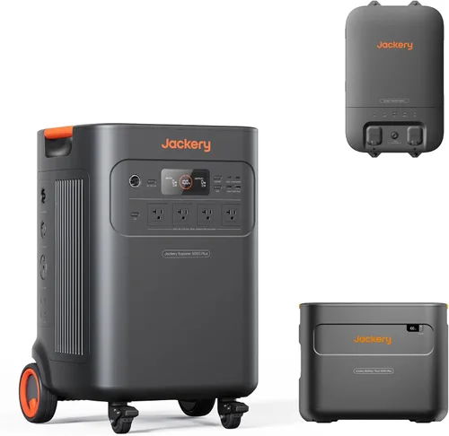 Vista 10 de Jackery Generador solar 5000 Plus y paneles de 2x200W, 5040Wh, salida de CA